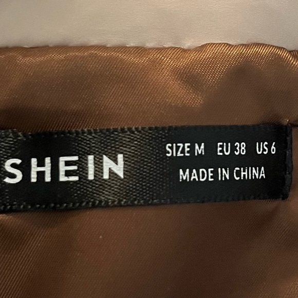 SHEIN Cropped Puffer Vest - Beige/Brown-SHEIN, Medium - Picture 6 of 7